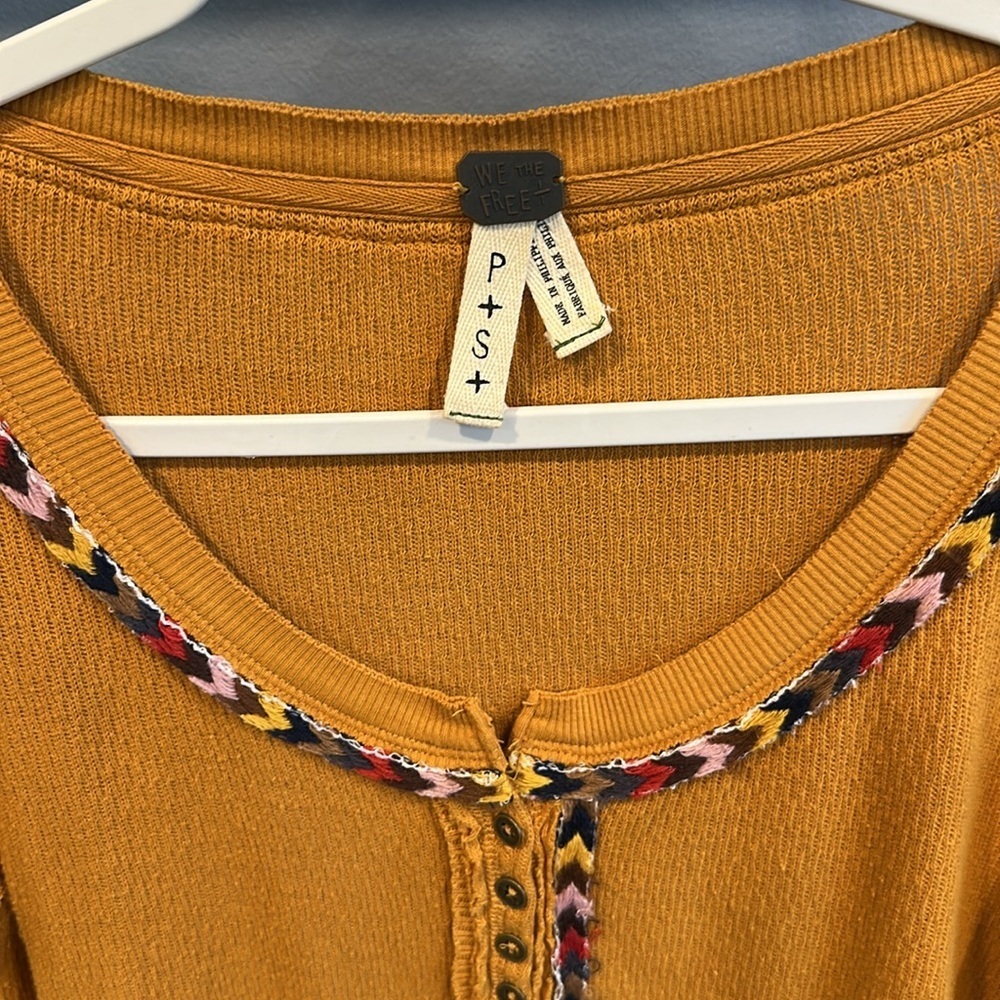 Free People Rainbow Thermal Top - Picture 4 of 6